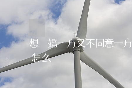 想離婚一方又不同意(一方要離婚一方不同意怎么辦)