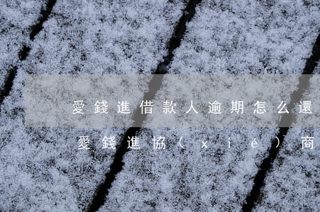 愛錢進借款人逾期怎么還款協(xié)商(愛錢進協(xié)商還款電話)