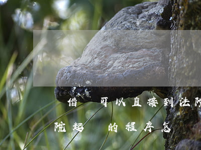 憑借條可以直接到法院起訴嗎(拿著借條去法院起訴的程序怎樣?)