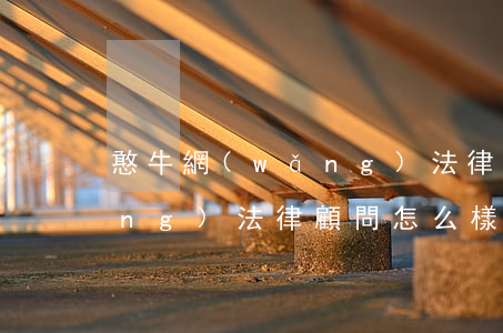 憨牛網(wǎng)法律顧問(憨牛網(wǎng)法律顧問怎么樣)