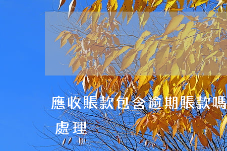 應收賬款包含逾期賬款嗎(應收賬款逾期賬務處理)