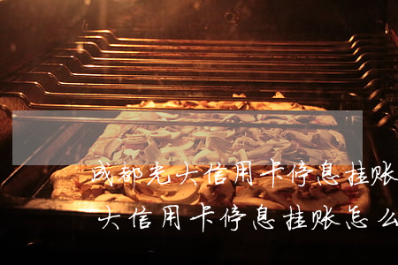 成都光大信用卡停息挂账怎么申请-成都光大信用卡停息挂账怎么申请的