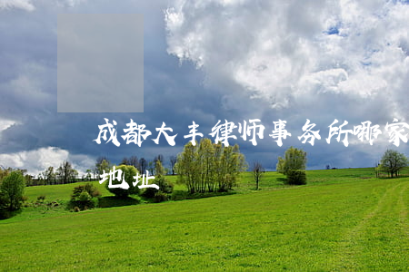 成都大丰律师事务所哪家好(大丰律师事务所地址)