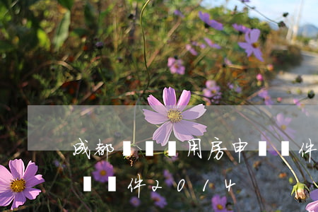 成都經濟適用房申請條件(成都經濟適用房申請條件2014)