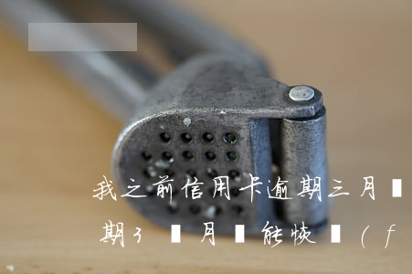 我之前信用卡逾期三月還能申請嗎（信用卡逾期3個月還能恢復(fù)嗎）