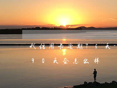 我信用卡逾期75天-信用卡5万以内逾期90天,会怎么样