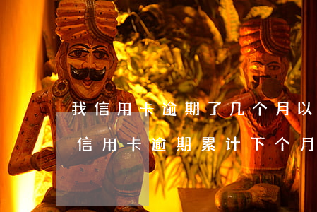 我信用卡逾期了几个月以前每个月都还一点（信用卡逾期累计下个月）