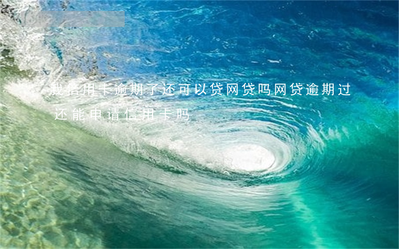 我信用卡逾期了还可以贷网贷吗(网贷逾期过还能申请信用卡吗)