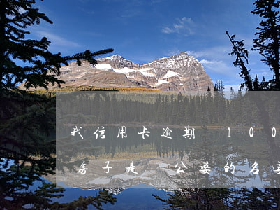 我信用卡逾期還100(我信用卡逾期還不起房子是兩公婆的名字會影響嗎)