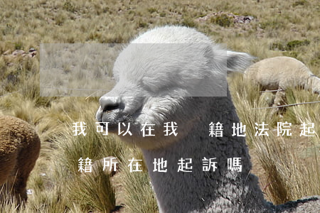 我可以在我戶籍地法院起訴嗎(原告必須在戶籍所在地起訴嗎)