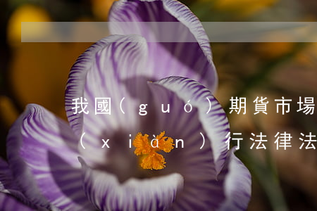 我國(guó)期貨市場(chǎng)現(xiàn)行法律法規(guī)(期貨市場(chǎng)的法律法規(guī)有哪些)