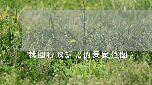 我國行政訴訟的受案范圍