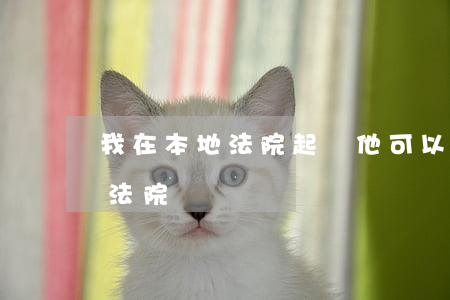 我在本地法院起訴他可以嗎(被起訴是在本地法院嗎)