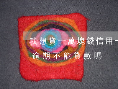 我想貸一萬塊錢信用卡有逾期(信用卡1塊錢逾期不能貸款嗎?)