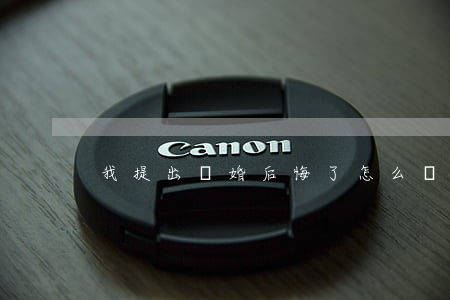 我提出離婚后悔了怎么辦