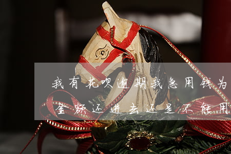 我有花呗逾期我急用钱(为什么我的花呗逾期金额还进去还是不能用)