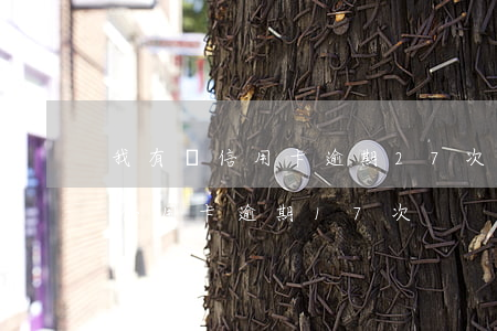 我有過信用卡逾期27次(五年內(nèi)信用卡逾期17次)