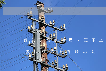 我欠了很多信用卡还不上怎么办(信用卡欠太多钱还不上有啥办法)