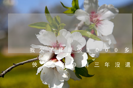 我欠了買單俠3000多塊錢沒還-欠買單俠3000,有三年沒還,現在叫我還六千