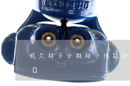 我欠桔子分期(桔子借款和桔子分期是一回事嗎?)