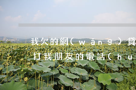 我欠的網(wǎng)貸怎么會(huì)打我朋友的電話(huà)-我欠的網(wǎng)貸怎么會(huì)打我朋友的電話(huà)呢