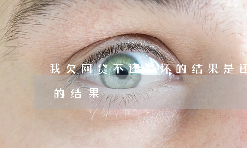 我欠网贷不还最坏的结果是(还不起网贷最坏的结果)