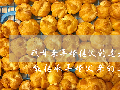 我母亲再婚继父的遗产我能继承吗(前夫子女能继承再婚父亲的遗产吗)