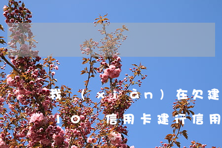 我現(xiàn)在欠建設(shè)銀行10萬信用卡（建行信用卡欠50萬）