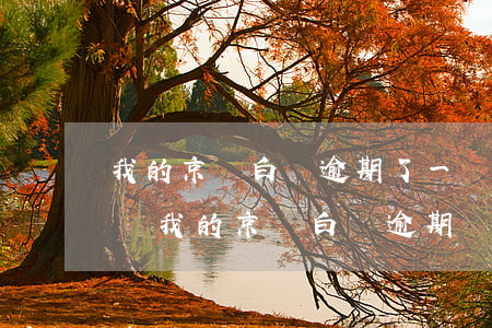 我的京東白條逾期了一個(gè)月了有事嗎（我的京東白條逾期）