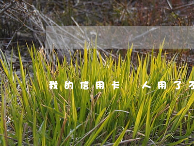 我的信用卡別人用了不還錢(qián)