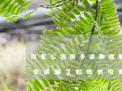 我老公信用卡逾期会影响到我吗(我老公信用卡逾期了和我有没有关系)