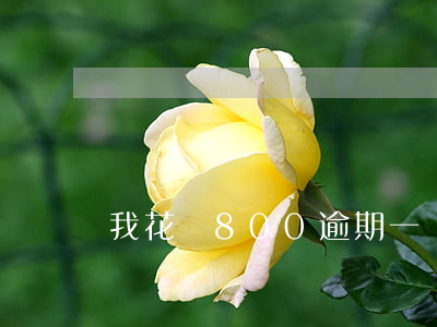 我花唄800逾期一個(gè)月