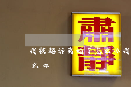 我被起诉离婚了怎么办(我想起诉离婚应该怎么办)