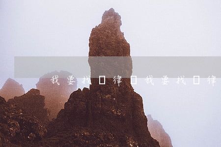 我要找個律師(我要找個律師事務(wù)所)