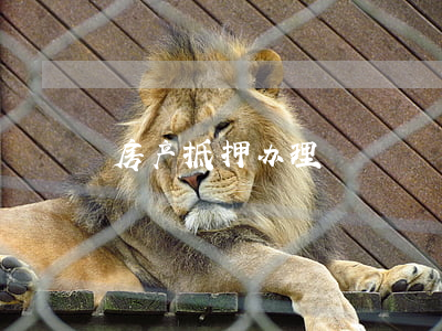 房产抵押办理