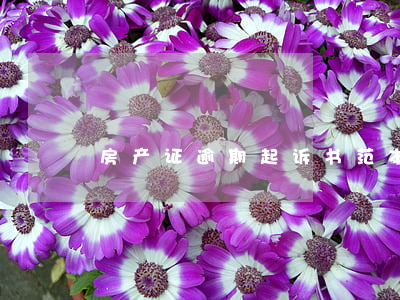 房产证逾期起诉书范本