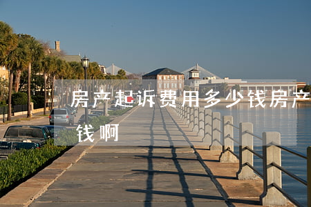 房产起诉费用多少钱(房产起诉费一般是多少钱啊)