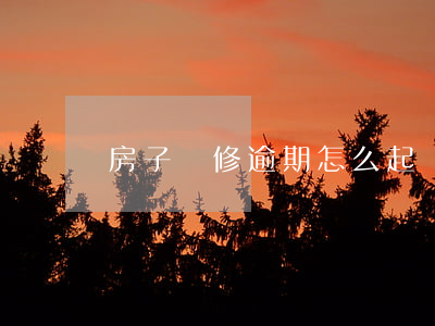 房子裝修逾期怎么起訴