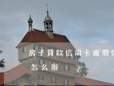 房子貸款信用卡逾期(信用卡逾期但是有房子怎么辦)