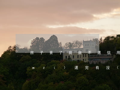 房子賣了我就不還信用卡(買房子信用卡沒(méi)還完有沒(méi)有影響)