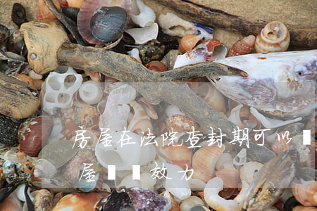 房屋在法院查封期可以買賣嗎(法院查封的房屋買賣效力)