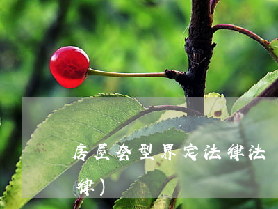 房屋套型界定法律法規(guī)(房屋法律)