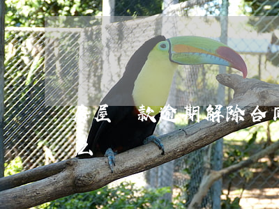 房屋貸款逾期解除合同(貸款逾期終止合同怎么辦)