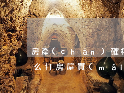 房產(chǎn)確權(quán)官司怎么打(房屋買(mǎi)賣如何通過(guò)法院確權(quán))