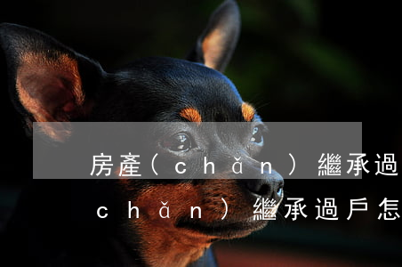 房產(chǎn)繼承過戶怎么辦理(房產(chǎn)繼承過戶怎么辦理)