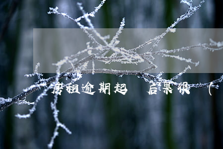 房租逾期起訴后果很嚴(yán)重嗎