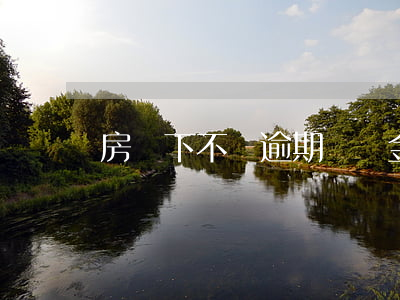 房貸下不來逾期違約金(房貸逾期有違約金嗎)