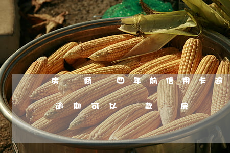 房貸商貸四年前信用卡逾期(4年前有信用卡逾期可以貸款買房嗎)