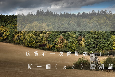 房貸有一次逾期經(jīng)典白(房貸逾期一個(gè)星期嚴(yán)重嗎)
