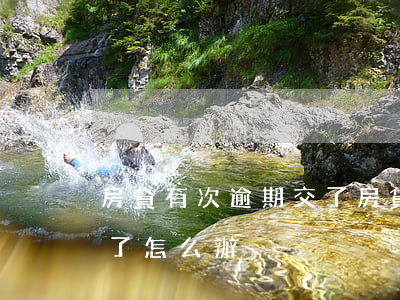 房貸有次逾期交了(房貸每月都有交但是逾期了怎么辦)